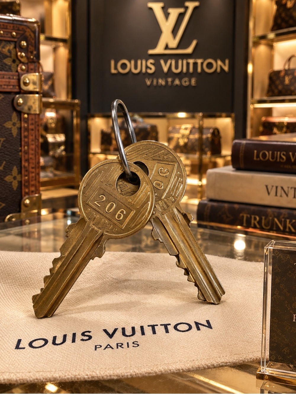 Vintage Louis Vuitton Style #206 Brass Replacement Keys – Set of 2